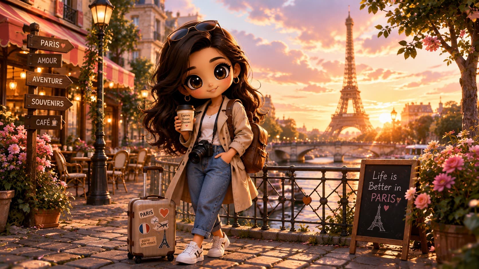 Chibi Travel Explorer
