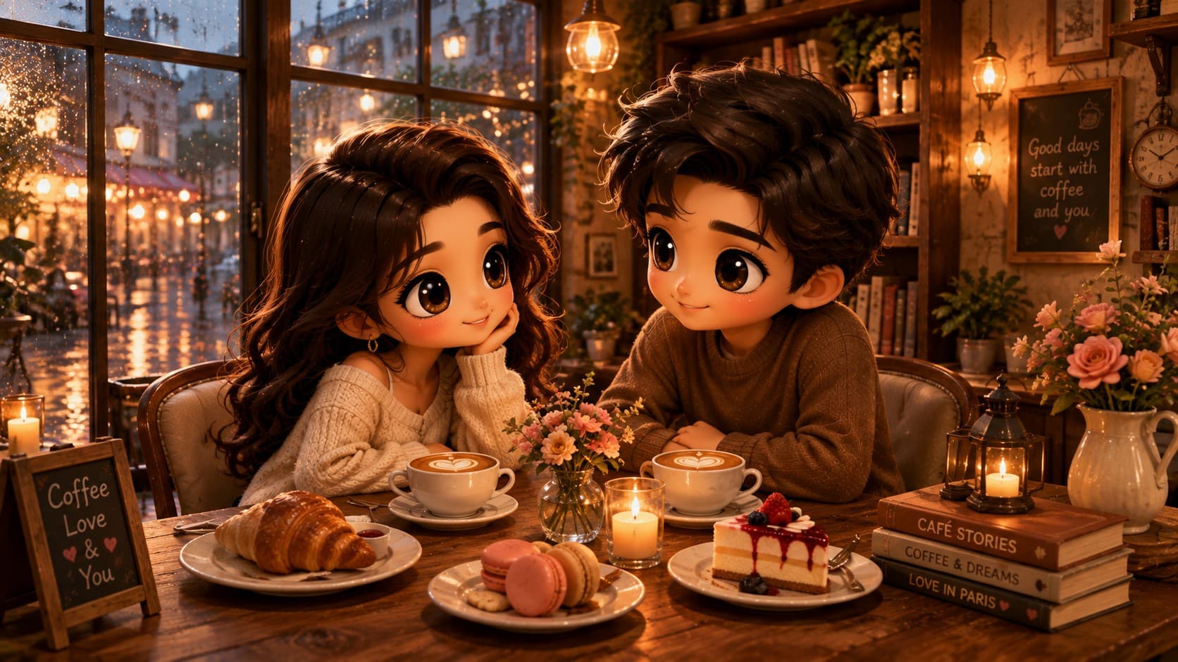 Cozy Chibi Café Date