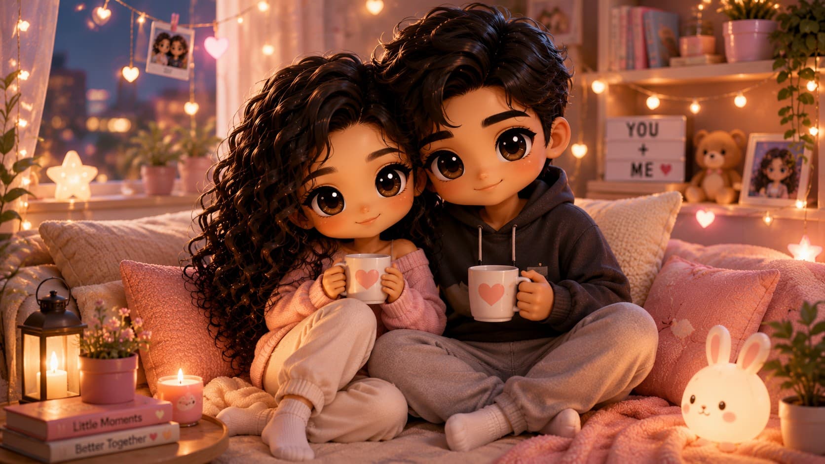Cozy Chibi Couple