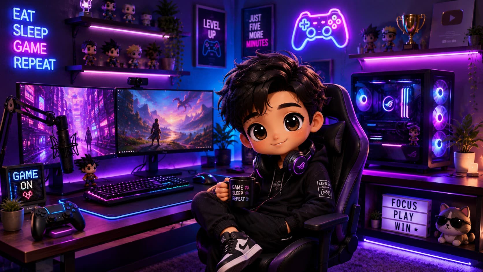 RGB Gaming Room Chibi