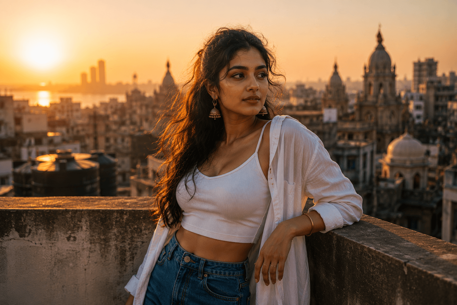 Mumbai Rooftop Golden Hour